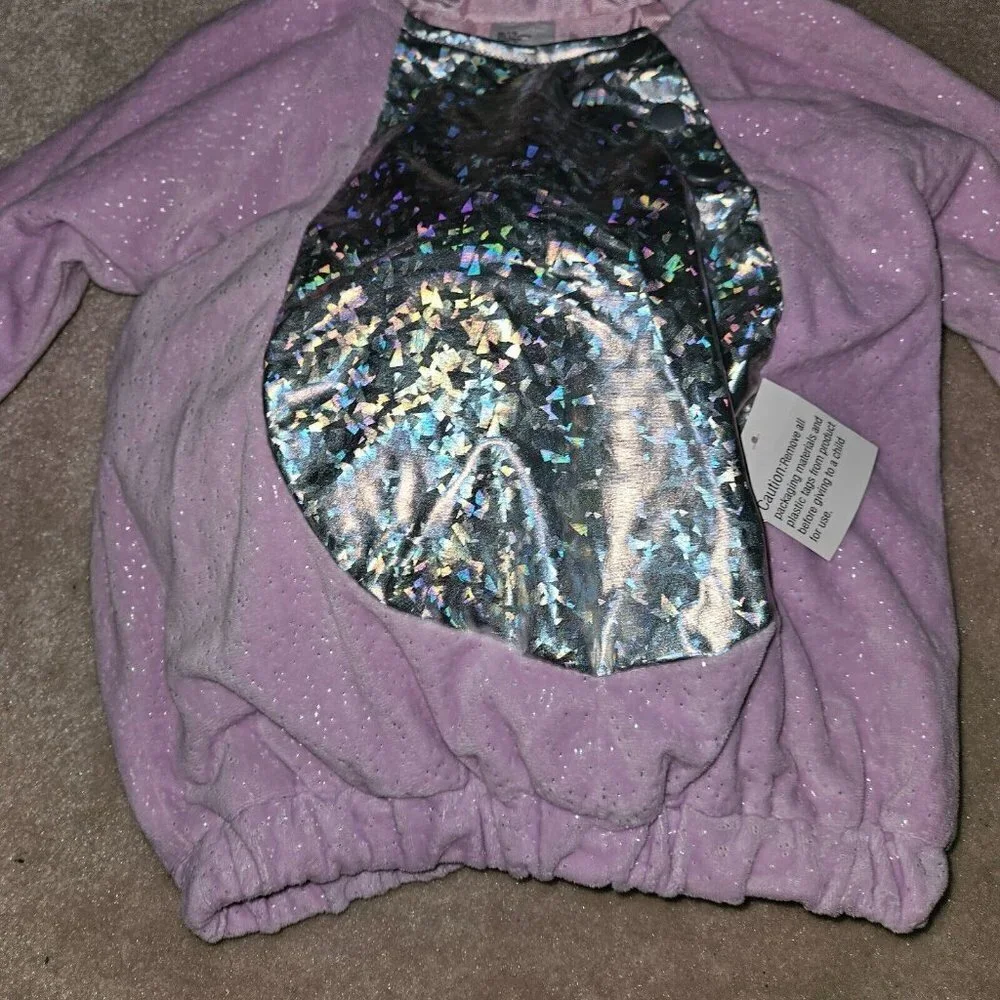 NEW Purple Butterfly Halloween Costume Baby 12-18 Months Pullover Only NO WINGS
